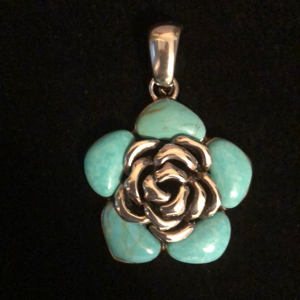 Sterling turquoise pendant